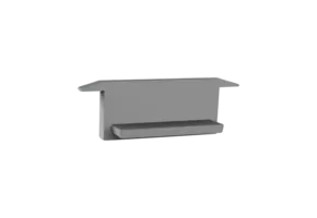 Eindkap zonder kabeldoorvoer - 308ALU