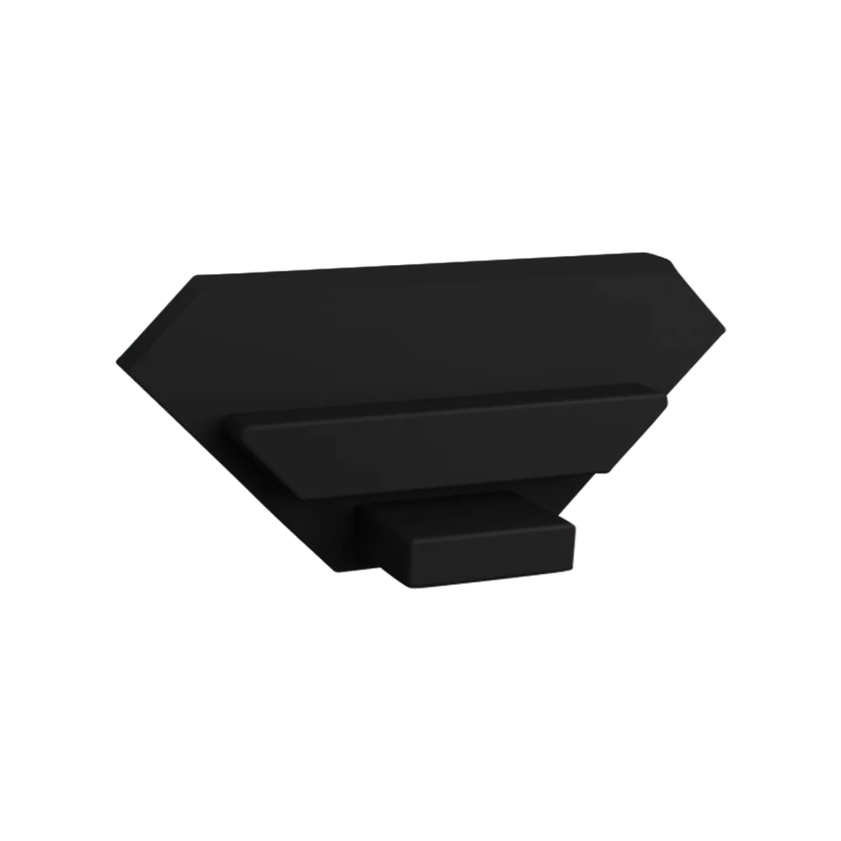 Eindkap zonder kabeldoorvoer - 323ZWART