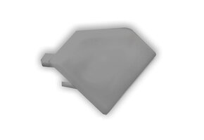 PO23V2 eindkap zonder kabeldoorvoer - Geanodiseerd aluminium