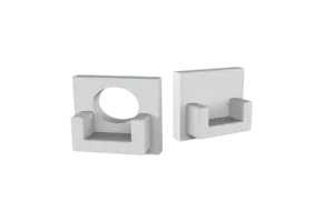 Eindkap zonder kabeldoorvoer voor SLIM308WIT