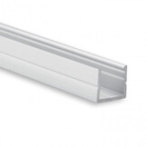 PL8 vlak LED inbouwprofiel - Geanodiseerd aluminium - afdekking naar keuze