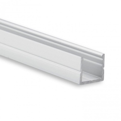 PL8 vlak LED inbouwprofiel - Geanodiseerd aluminium - afdekking naar keuze