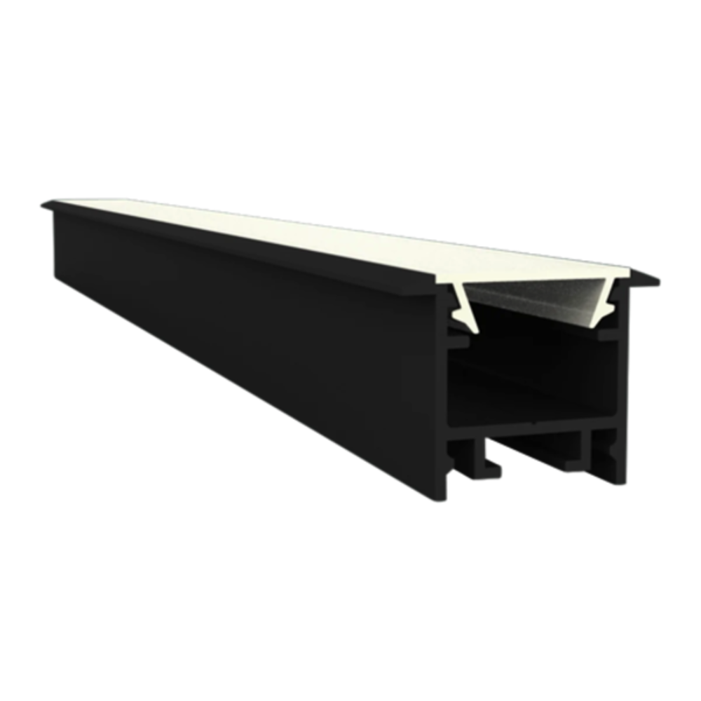 LED inbouw profiel inclusief klikcover 15mm x 15.69mm - 303zwart ...