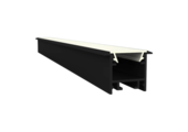 Zwart LED inbouw profiel inclusief klikcover 15mm x 15.69mm - 303ZWART