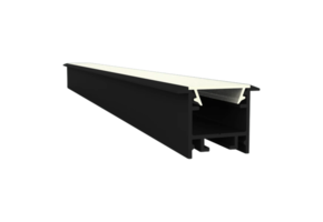 Zwart LED inbouw profiel inclusief klikcover 15mm x 15.69mm - 303ZWART