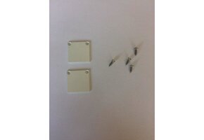 2 x PL1 LED opbouwprofiel eindkapjes inclusief schroeven - wit - afdekking naar keuze
