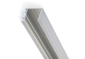 LED strip profiel met de zijkant geopend 2 meter met cover 33,40 mm x 38 mm - PN30.C1ALU