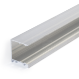 LED strip profiel met de zijkant geopend 2 meter met cover 33,40 mm x 38 mm - PN30.C1ALU