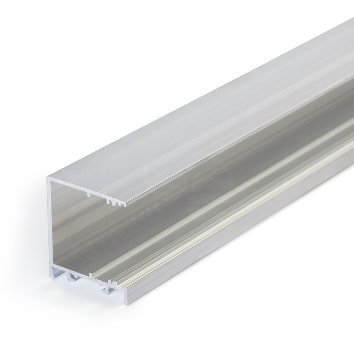 LED strip profiel met de zijkant geopend 2 meter met cover 33,40 mm x 38 mm - PN30.C1ALU