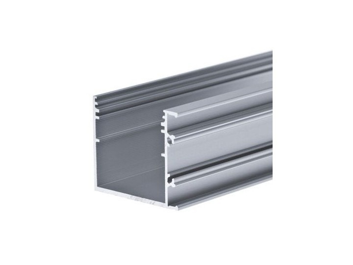 LED strip profiel met de zijkant geopend 2 meter met cover 33,40 mm x 38 mm - PN30.C1ALU
