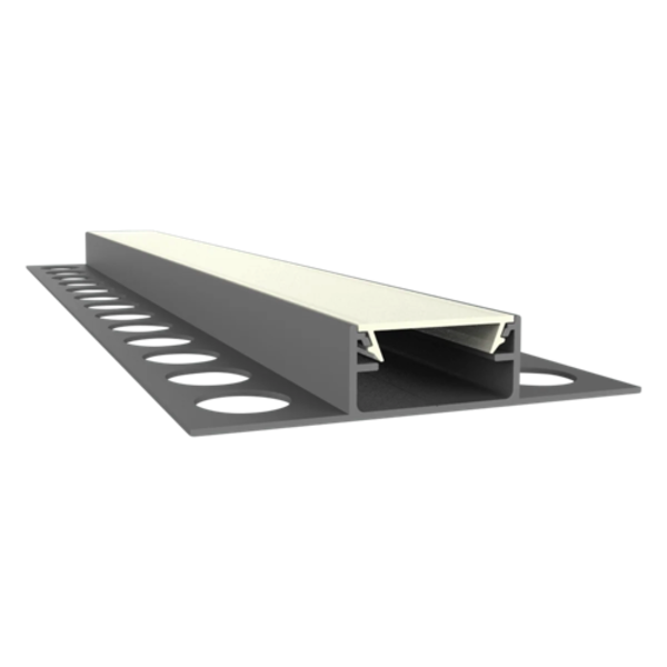 LED tegel en stuc profiel inclusief klikafdekking 58.04mm x 10,8mm - STUC400