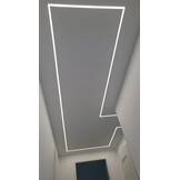 LED tegel en stuc profiel inclusief klikcover 58.04mm x 10,8mm - STUC400