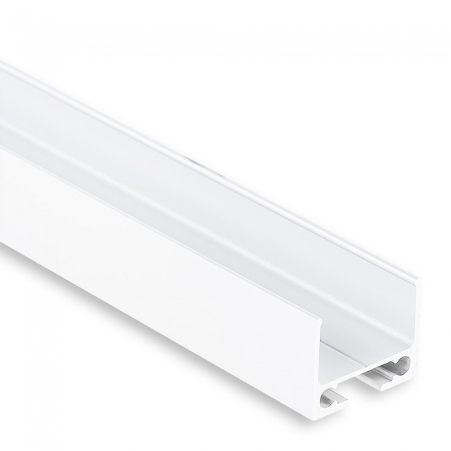 Onderprofiel / ophang profiel voor LED strip profiel - 1 meter - PL10Wit ✅