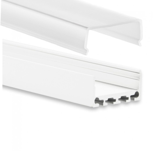Sample LED strip profiel PN4-WIT - afdekking naar keuze