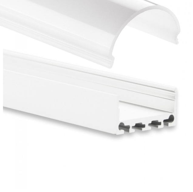 Sample LED strip profiel PN4-WIT - afdekking naar keuze