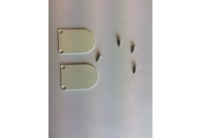 2 x LED strip profiel eindkapjes inclusief schroeven PL5 C5 Spica - Wit