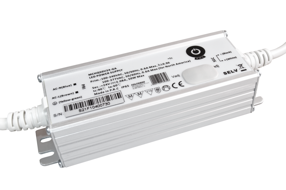 LED voeding 60 watt 24 volt 2,5 Ampère – IP67 waterdicht – MCHQ60V24-GE