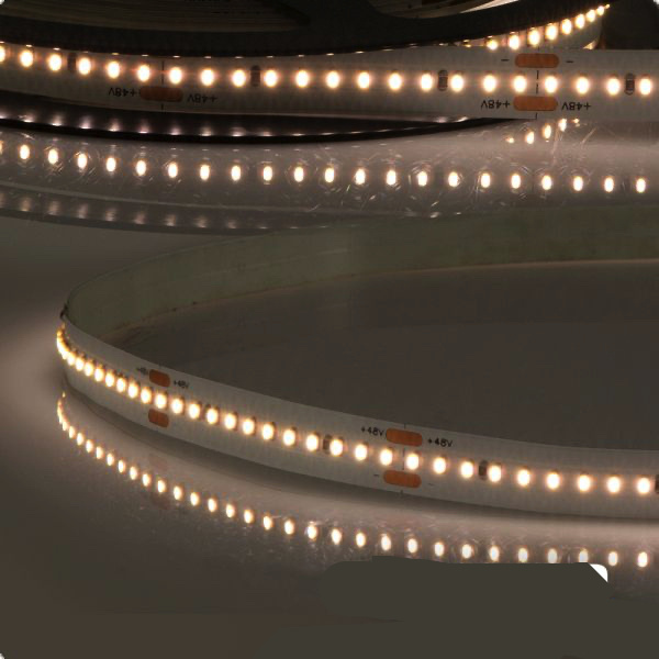 PRO LED strip warm wit 12,5W 1300LM 192LED p/m 48VDC IP20 3000K CRI95 - 30 meter