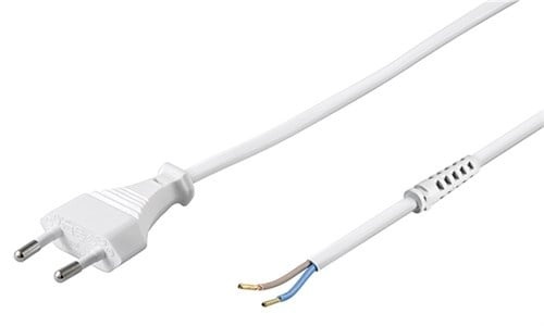 LED voeding stroomkabel – wit of zwart naar keuze – 1 meter