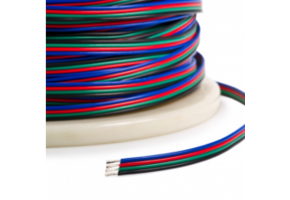 100 meter - RGB LED Kabel 5-polig, 5x0,56mm2 - 100 meter