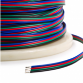 RGB LED Kabel 4-polig, 4x0,56mm2 - 1 meter per strekkende meter
