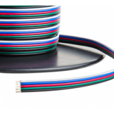 RGBW LED Kabel 5-polig, 5x0,56mm2 - 1 meter per strekkende meter