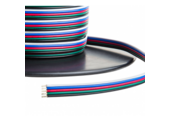 RGBW LED Kabel 5-polig, 5x0,56mm2 - 1 meter per strekkende meter