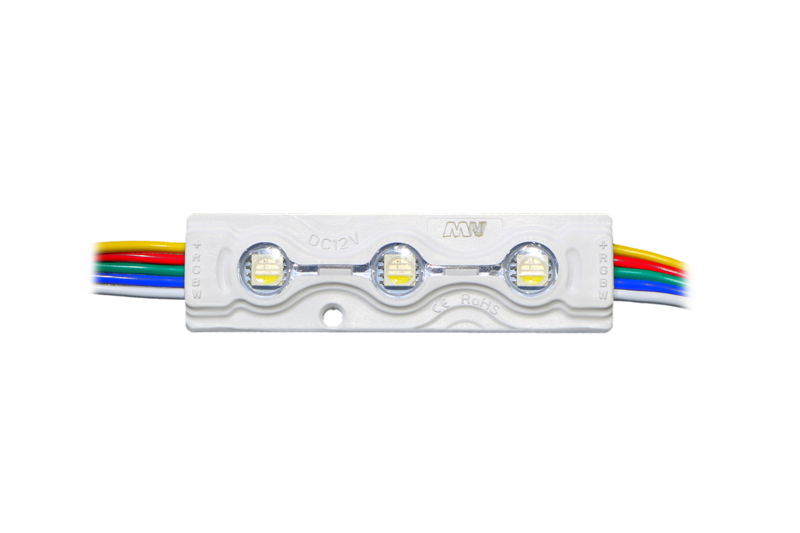 Natuursteen RGBW LED module 12 volt 0,96 watt 5050 - MLD-5050-3RGBW - 50 stuks