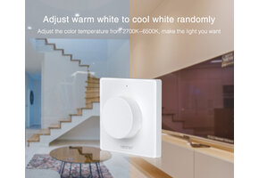 MiBoxer draadloze LED wanddimmer - Draadloze wanddimmer - K1