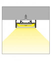 Zwart LED XL profiel 4 meter met lage afdekking 33,4mm x 12,8mm - XL10ZWART
