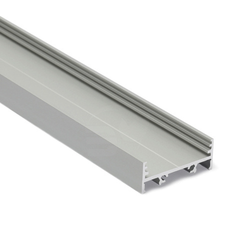 Zwart LED XL profiel 4 meter met lage afdekking 33,4mm x 12,8mm - XL10ZWART