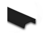 Zwarte 6 meter Losse LED strip profiel klikcover - Opaal - 12,4mm 01, 02, 03, 08, stuc100, stuc200, gips100, gips200