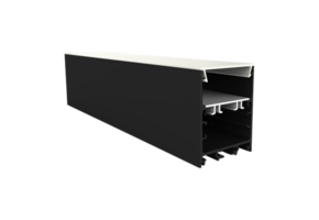 Zwart LED strip profiel inclusief klikcover 40mm x 50mm - XL340ZWART