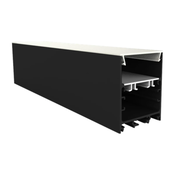 Zwart LED strip profiel inclusief klikcover 40mm x 50mm - XL340ZWART