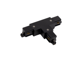 1-FASE rail T connector - rechts - zwart