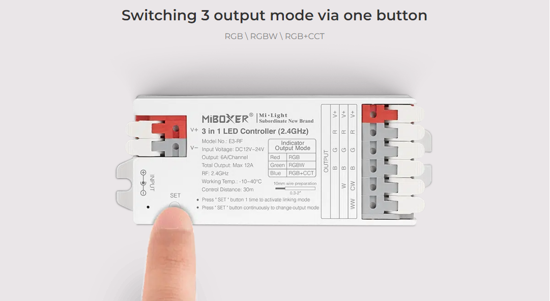 Professionele 2,4ghz 3 in 1 LED controller E3-RF