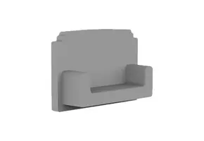 Eindkappen zonder kabeldoorvorer t.b.v. LED strip profiel - STUC200