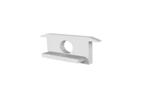 Eindkap met kabeldoorvoer - 308WIT