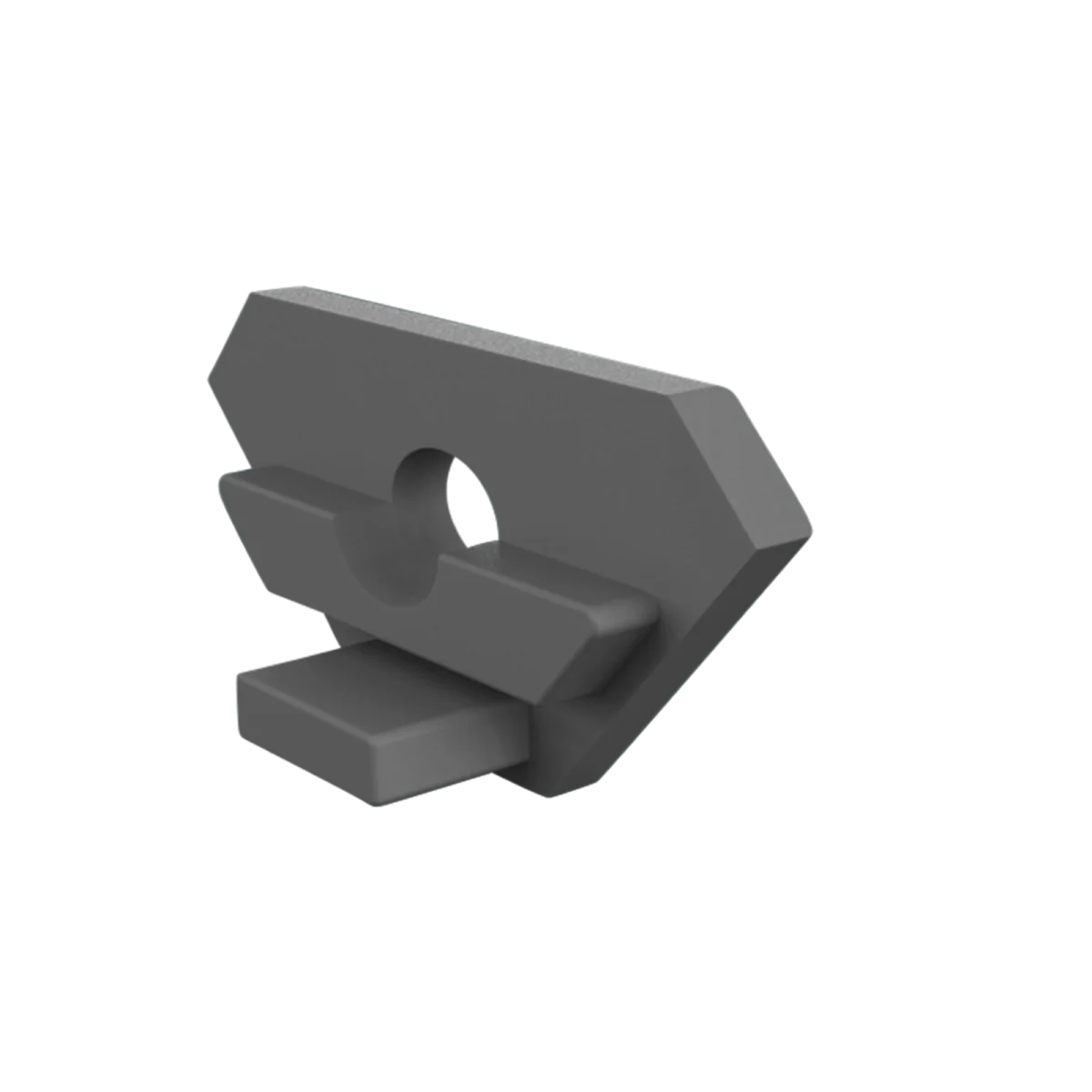 Eindkap  met kabeldoorvoer - 323ALU