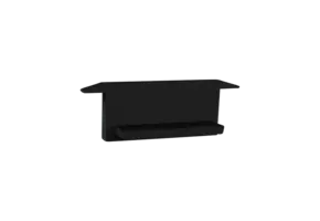 Eindkap  zonder kabeldoorvoer - 308ZWART