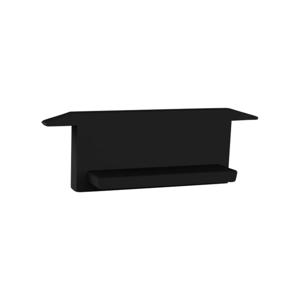 Eindkap zonder kabeldoorvoer - 308ZWART