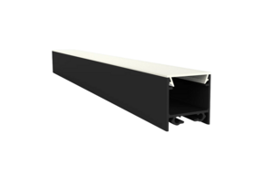 LED strip profiel inclusief opaal klikcover 15mm x 15,69mm - 302ZWART