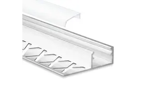 FP2 LED tegel- en stucprofiel - Geanodiseerd aluminium - afdekking naar keuze