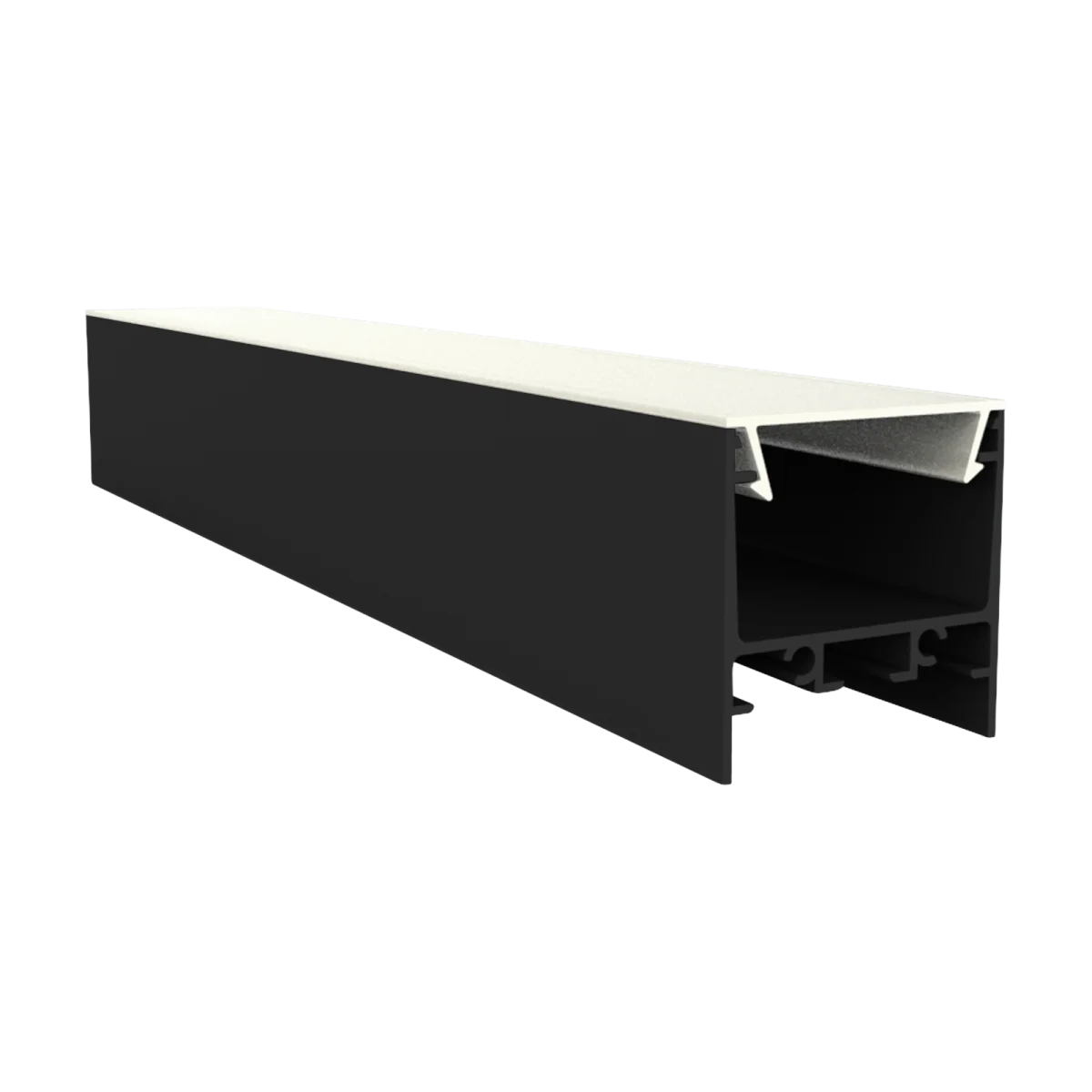 Zwart LED profiel inclusief opaal klikafdekking 30 mm x 30,92 mm - XL306ZWART