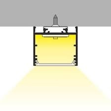 VARIO30-02 ACDE-9/TY LED profiel 3 meter - 33,4 x 15,9 mm - Zwart geanodiseerd - met opaal afdekkap