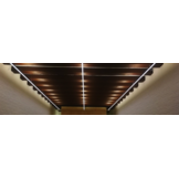 VARIO30-02 ACDE-9/TY LED profiel 3 meter - 33,4 x 15,9 mm - Zwart geanodiseerd - met opaal afdekkap