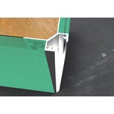 LED stuc hoekprofiel 2,5 meter 27,80 mm x 20 mm C23STUC BUITENHOEK (Afhaalprijs)