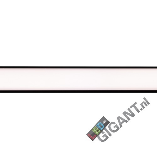 Zwart LED opbouw profiel met cover 18,1 mm x 19,02 mm - 18ZWART