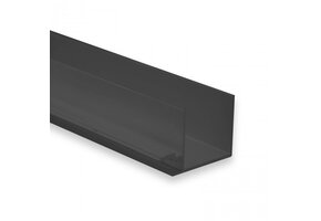 LED gips profiel 2 meter 43,5 mm x 28,32 mm GIPSSLIM01ZWART - Opaal / Melkwit (80%)