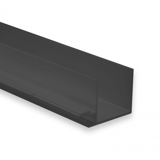 LED gips profiel 2 meter 43,5 mm x 28,32 mm GIPSSLIM01ZWART - Opaal / Melkwit (80%)